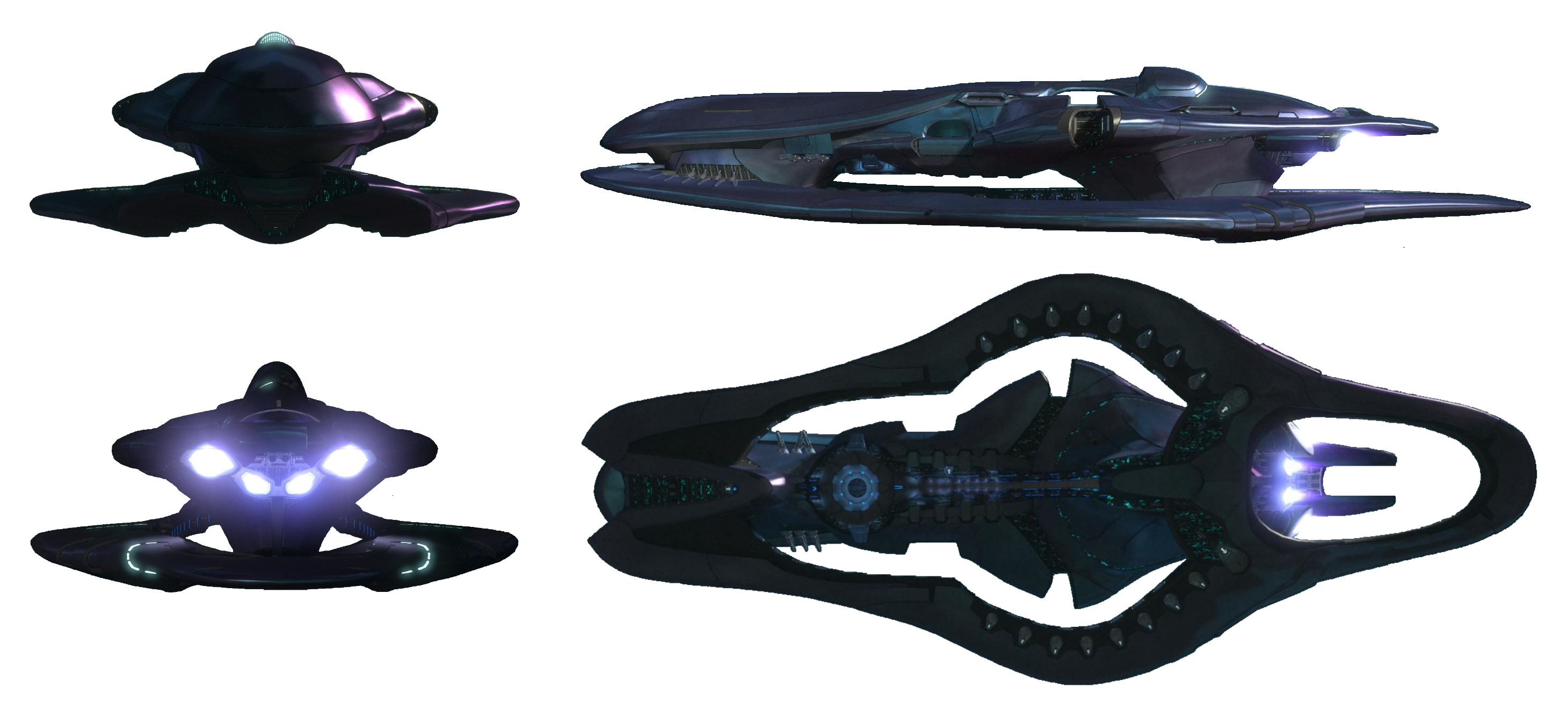 《光環：致遠星》中SDV級重型巡航艦的設定圖
