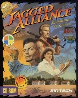 《铁血联盟》系列（Jagged Alliance），第一代是1994年发行的DOS游戏，一个TRPG（战略角色扮演），由Madlab和Cypronia公司开发。2009年有NDS复刻版
