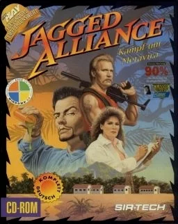 《铁血联盟》系列（Jagged Alliance），第一代是1994年发行的DOS游戏，一个TRPG（战略角色扮演），由Madlab和Cypronia公司开发。2009年有NDS复刻版