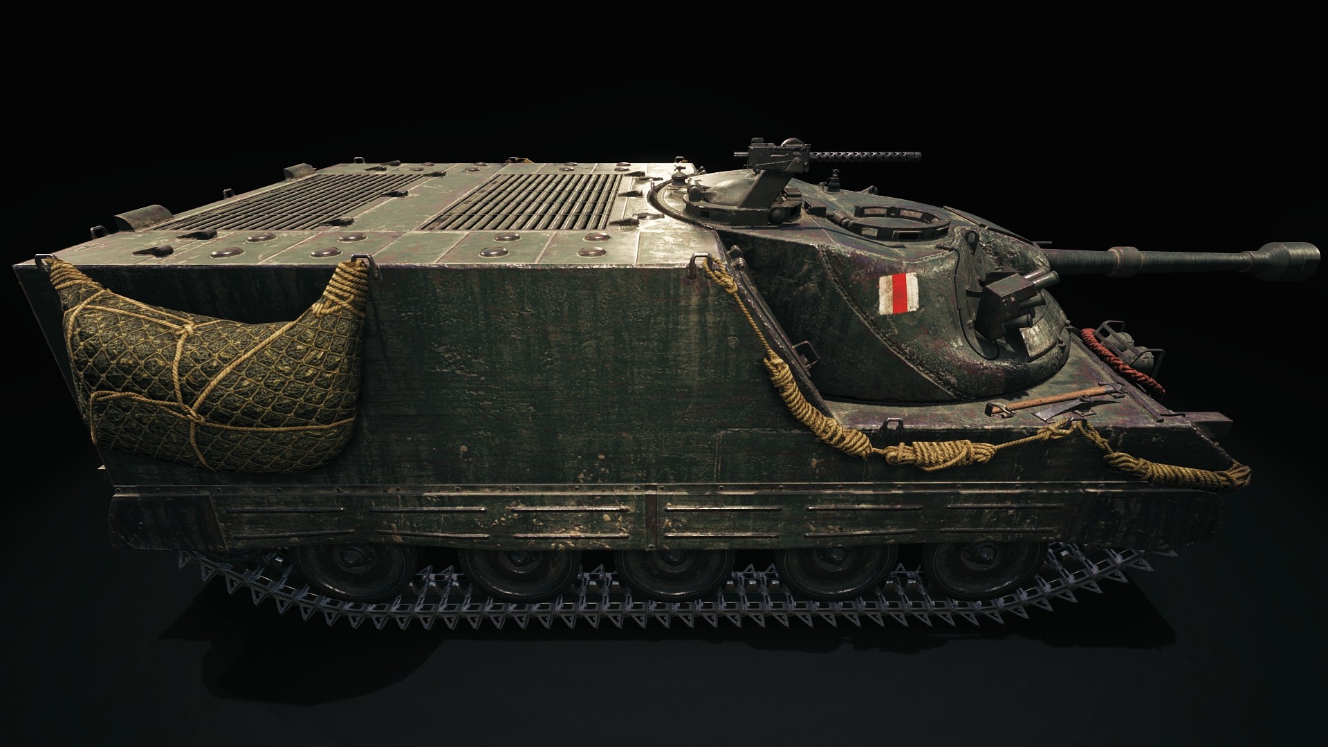 坦克世界中的聖劍坦克殲擊車模型，如果背後的導彈能用豈不是開掛了？嘻嘻嘻