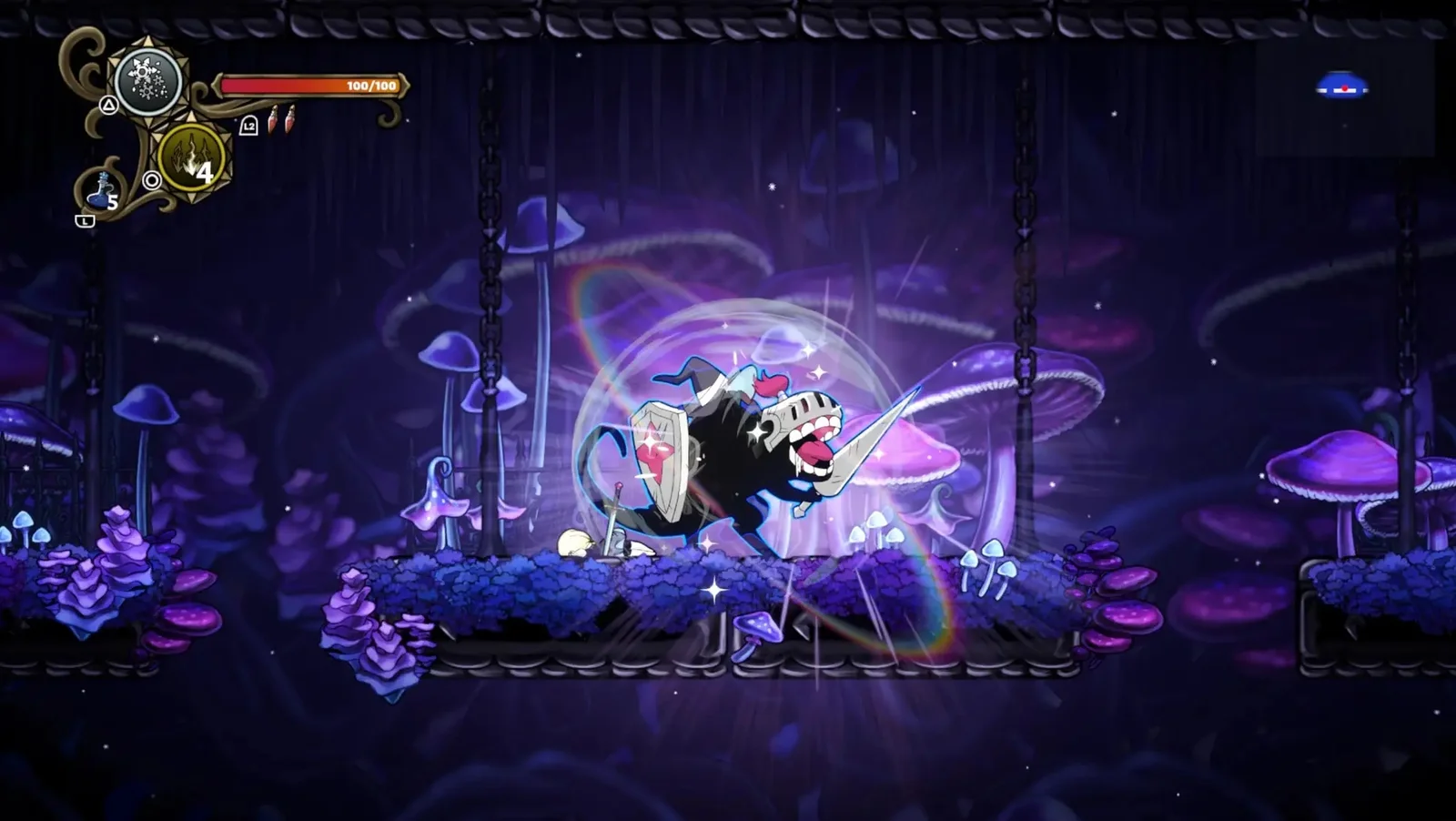 2D动作类 Rogue游戏《不寐之境:女巫与魔咒》现已在正式发布！