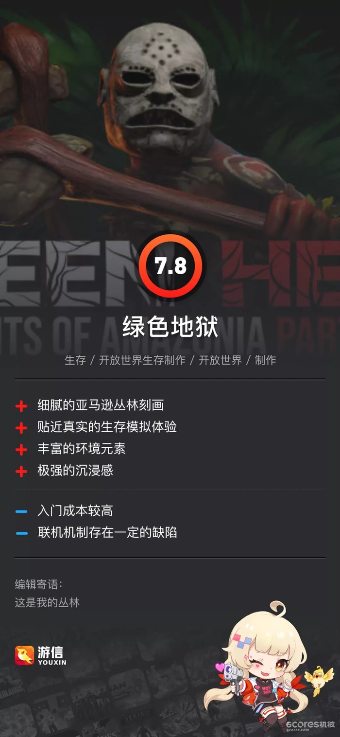《绿色地狱》评测:你是丛林的敌人,还是丛林的王的图片 《绿色地狱》评测:你是丛林的敌人,还是丛林的王