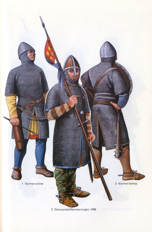 典型的11世紀諾曼騎士造型