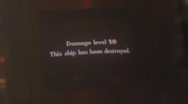 被击毁的时候显示的英文为“This ship”