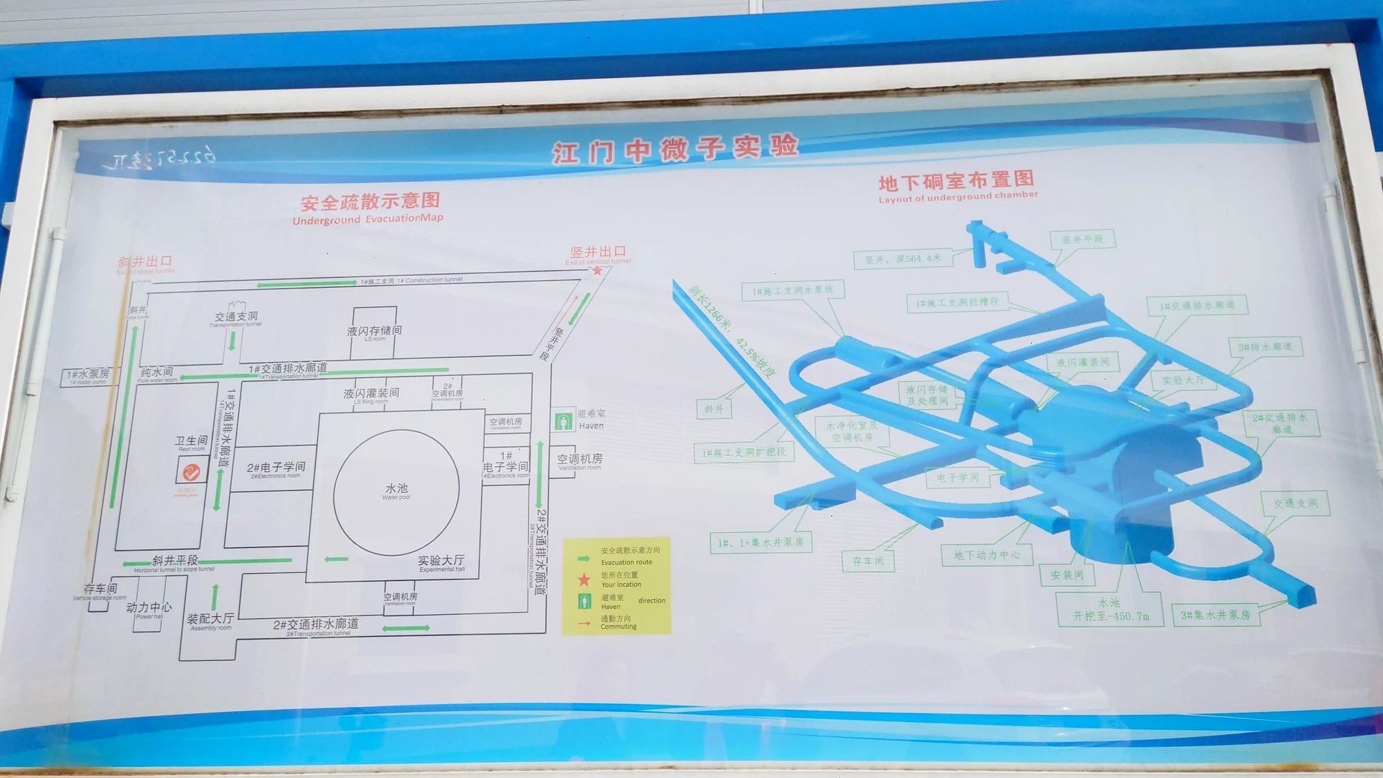 整个地下实验室的结构图。